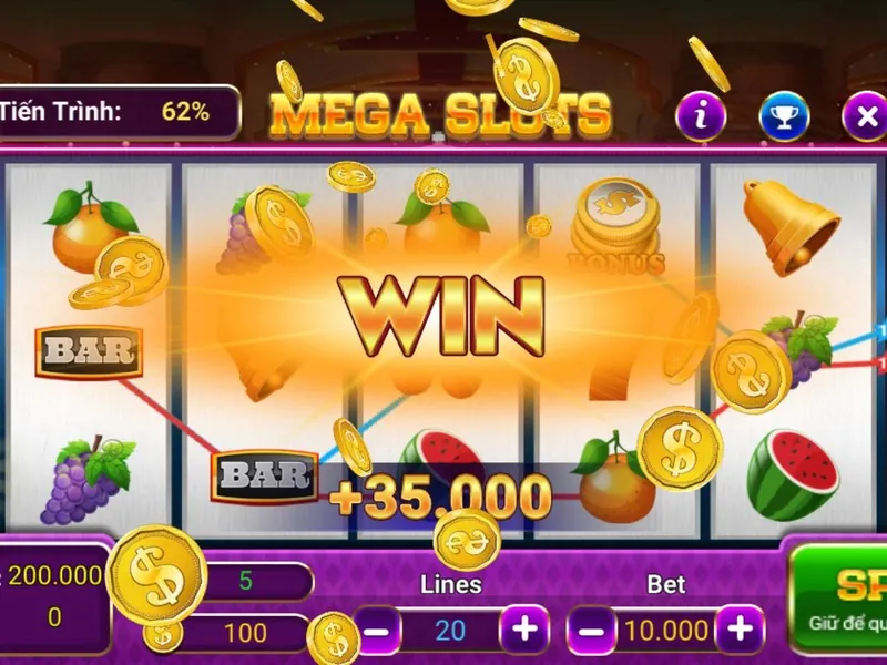 Game slot với biểu tượng trái cây và số 7