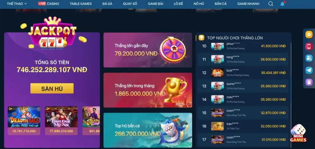 Các trò chơi đa dạng tại 23win